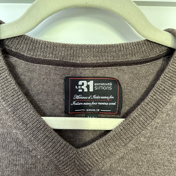 Merino wool taupe sweater - Picture 2 of 3